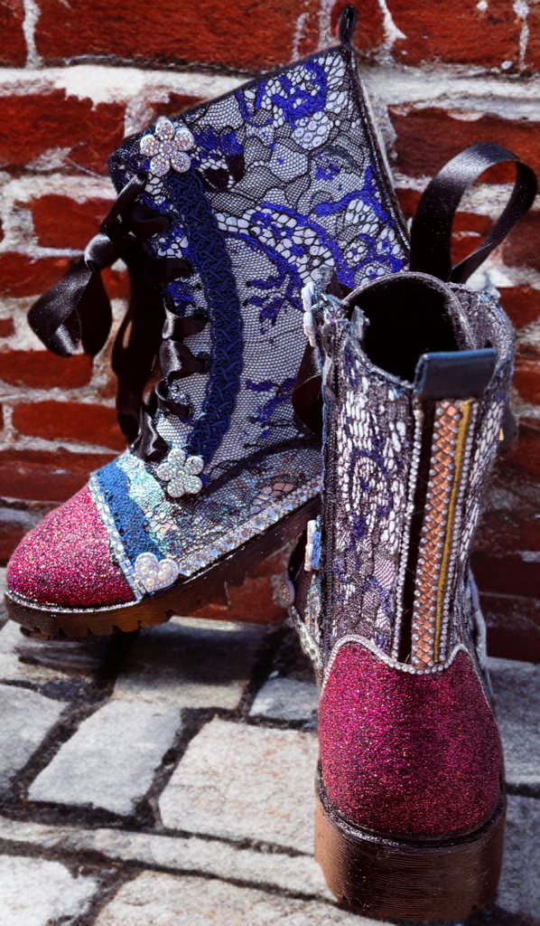 Dazzling Handmade Boots size 10 womans