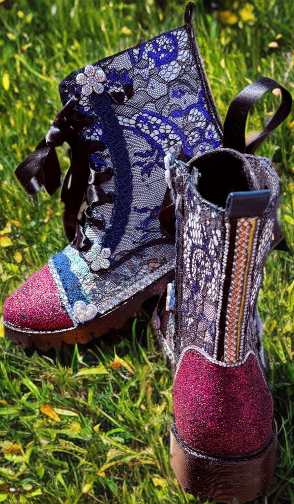 Dazzling Handmade Boots size 10 womans