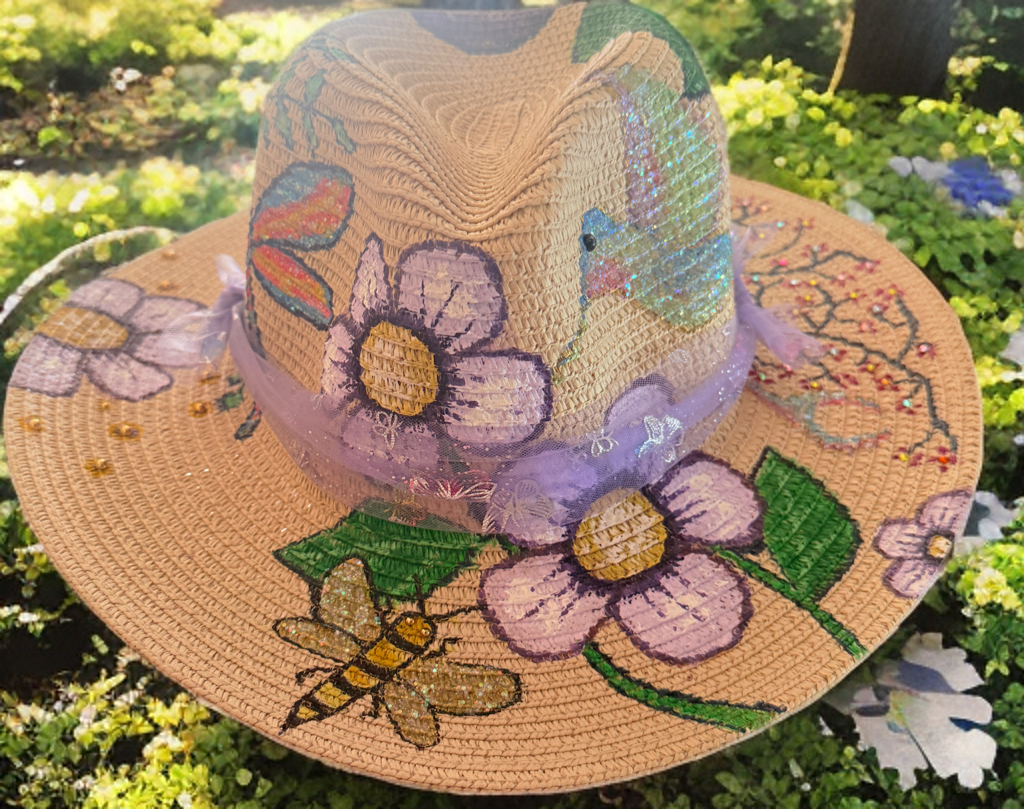 (Commissioned Piece, Not for Sale) Hand Painted Lavender and Purples