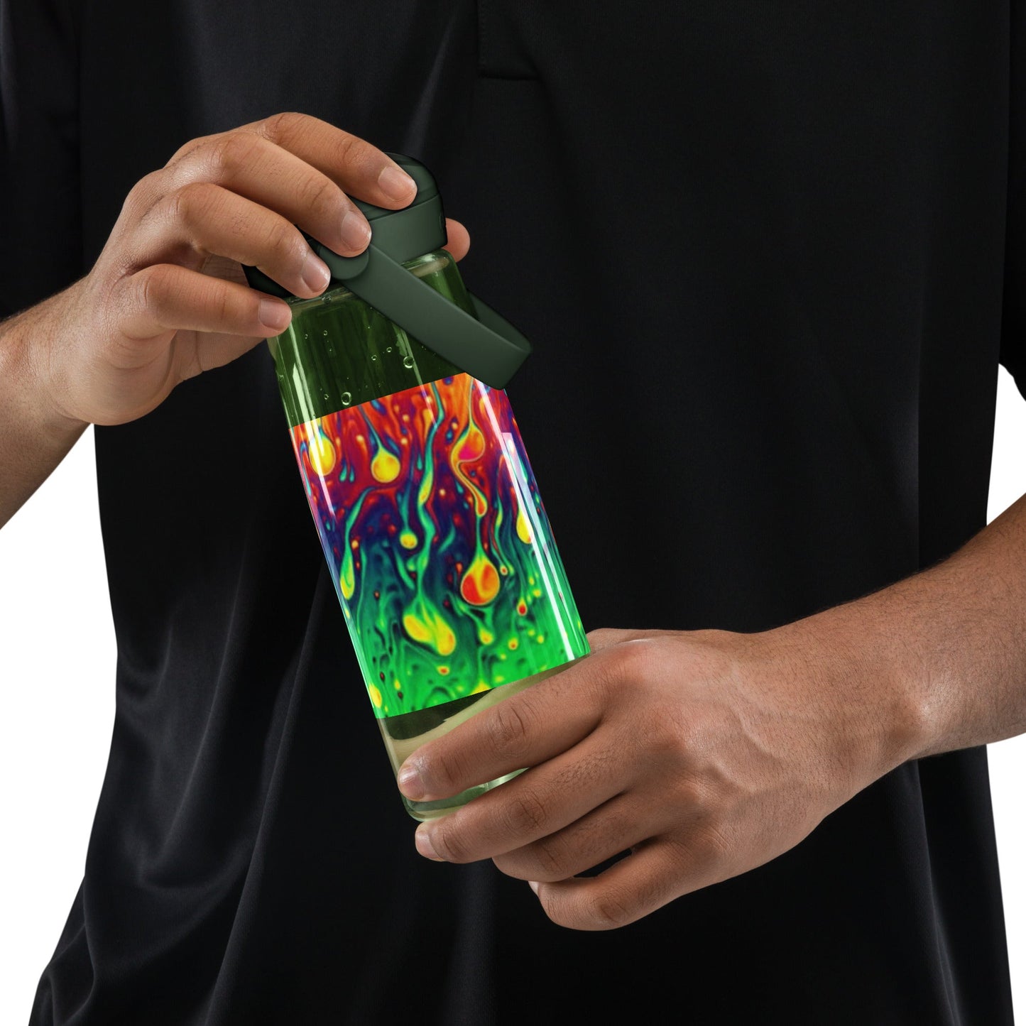 Flip straw water bottle - T.Eddy’s Art Studio