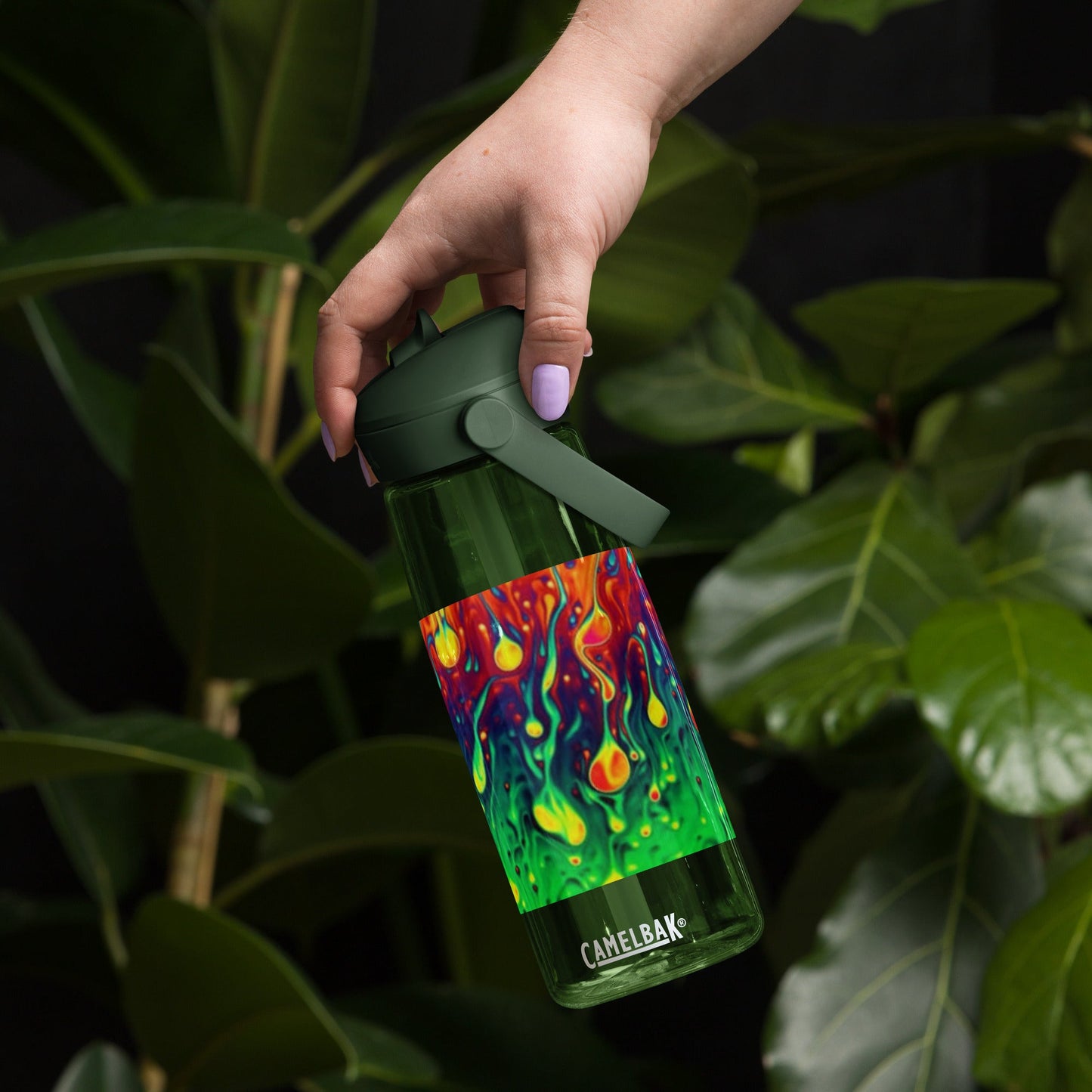 Flip straw water bottle - T.Eddy’s Art Studio