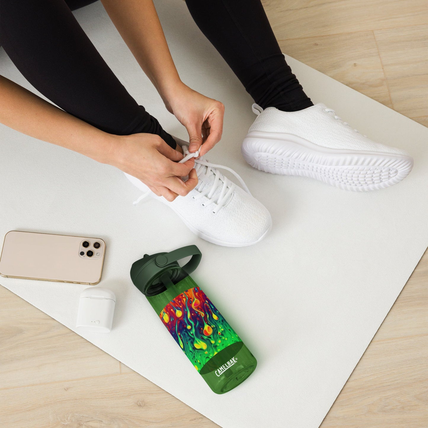 Flip straw water bottle - T.Eddy’s Art Studio