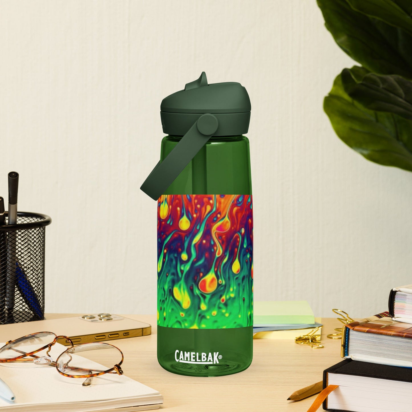 Flip straw water bottle - T.Eddy’s Art Studio