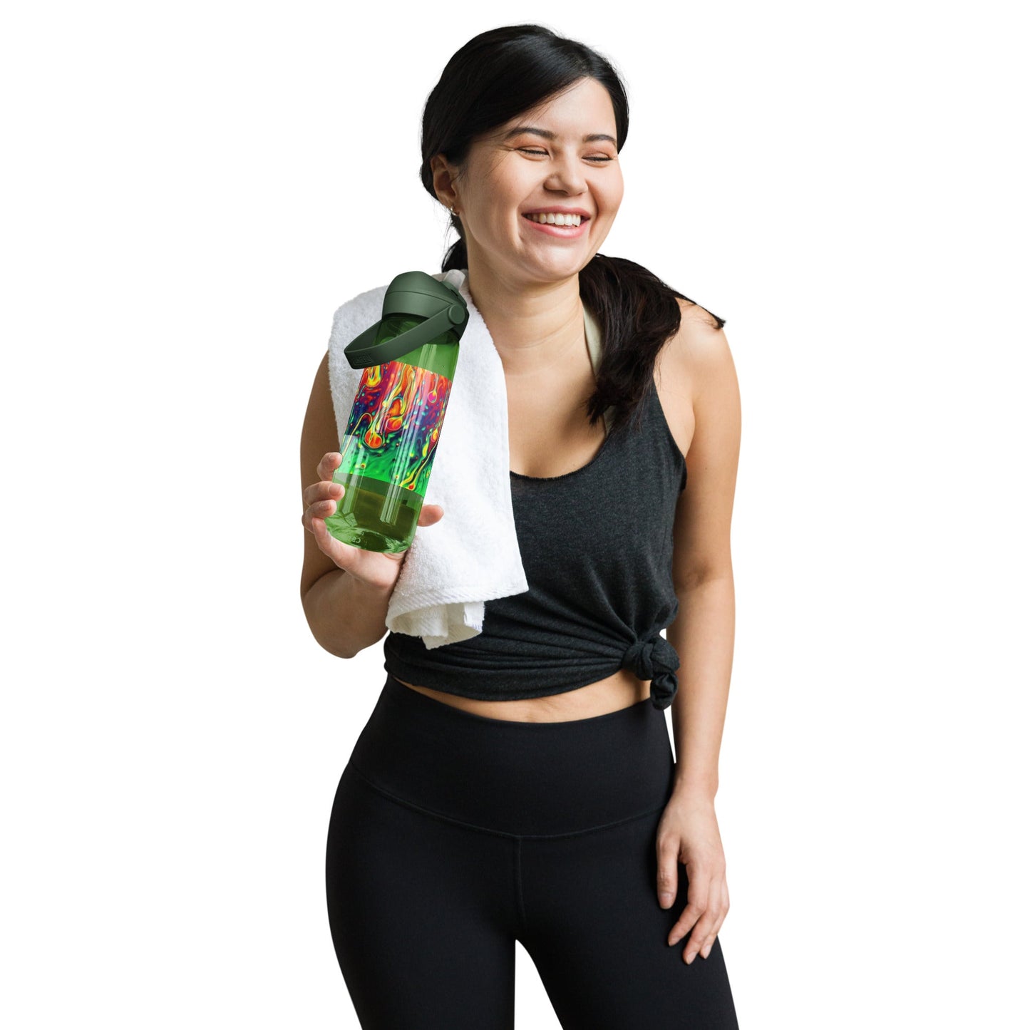 Flip straw water bottle - T.Eddy’s Art Studio