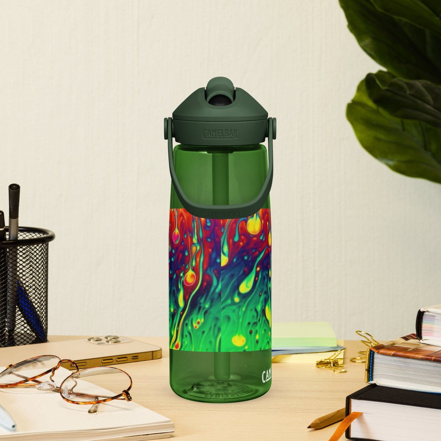 Flip straw water bottle - T.Eddy’s Art Studio