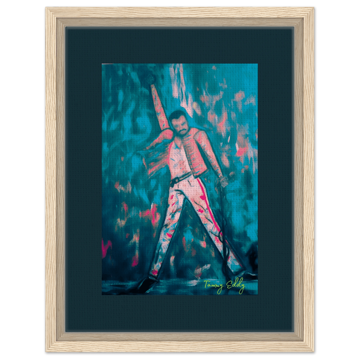 "The Show Must Go On" Framed Canvas Print - T.Eddy’s Art Studio