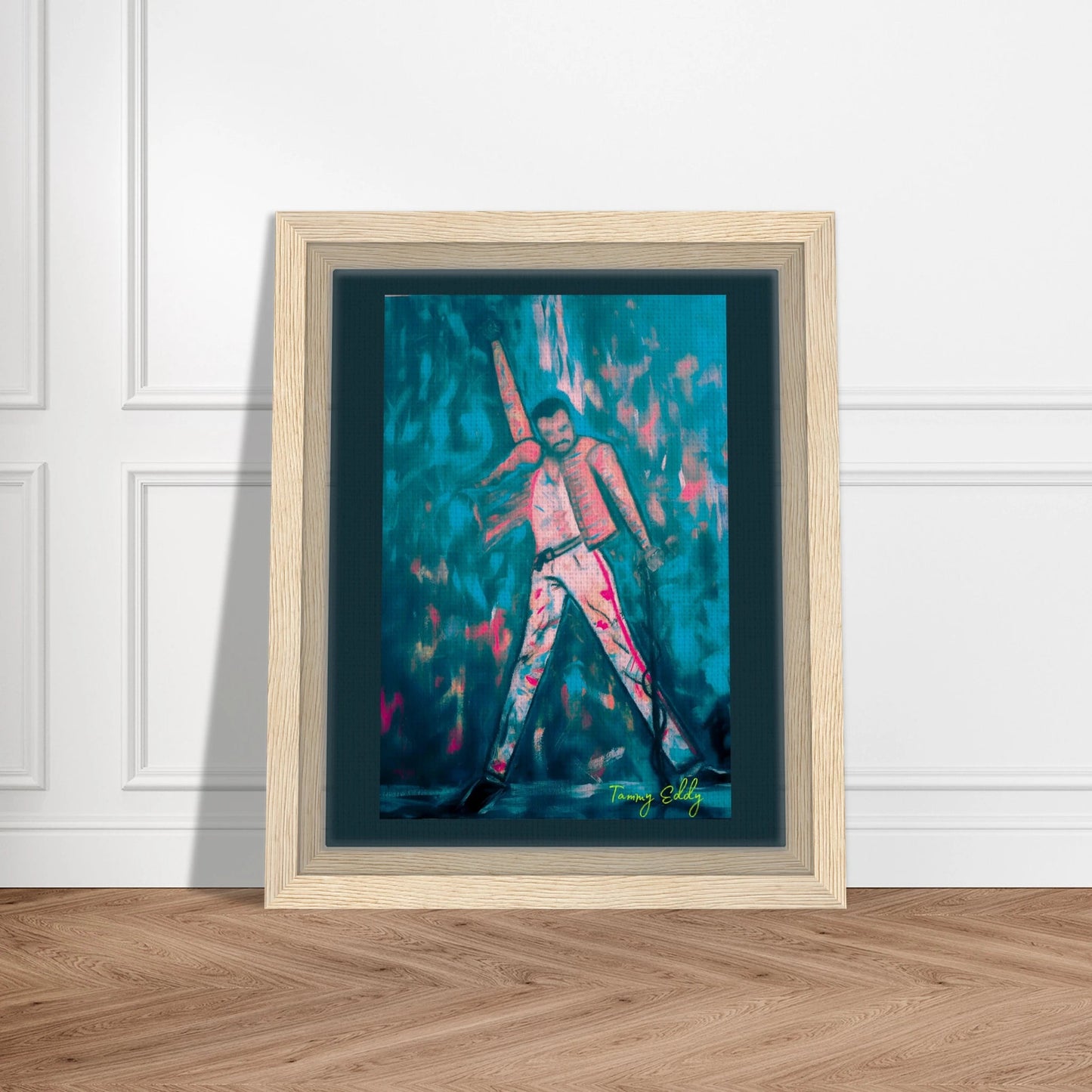 "The Show Must Go On" Framed Canvas Print - T.Eddy’s Art Studio