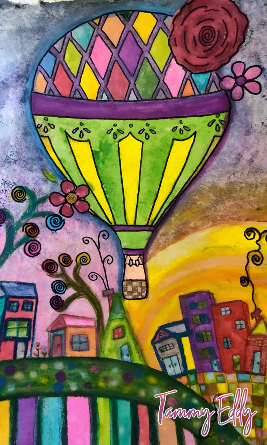 "Whimsical Ascent"