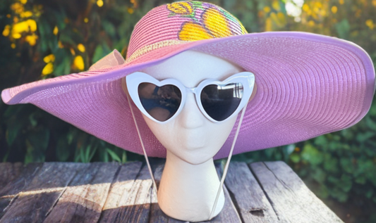 Tammy's Tropical Wide Brim Floppy Hat
