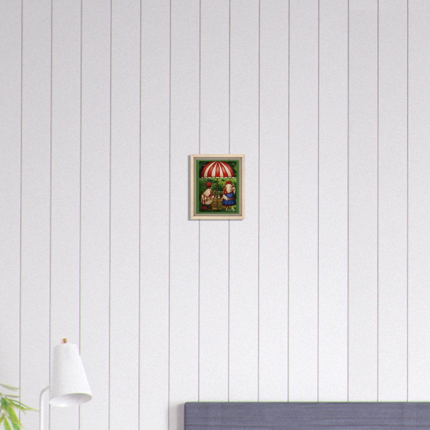 "Cocktail Hour" Framed Canvas Print - T.Eddy’s Art Studio