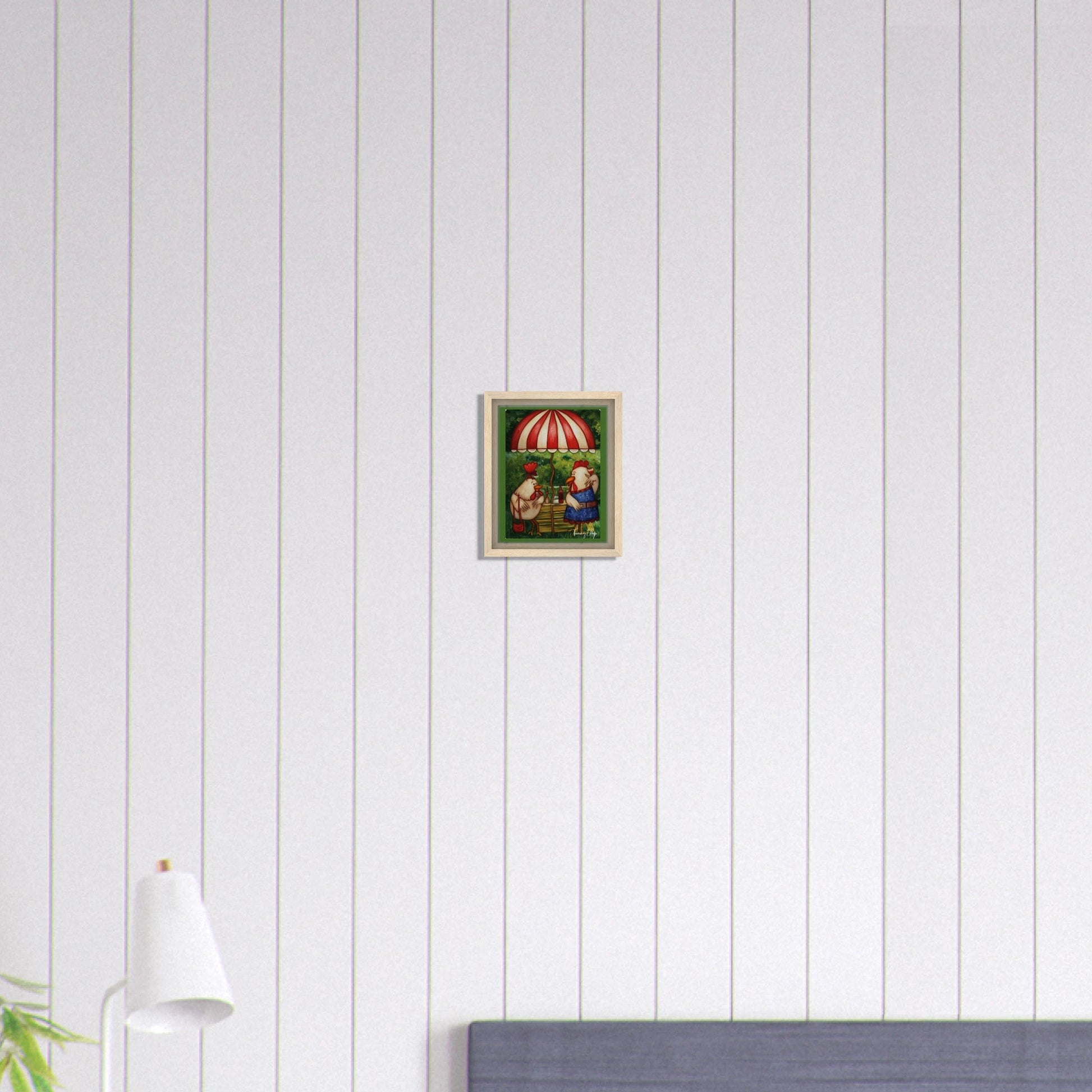 "Cocktail Hour" Framed Canvas Print - T.Eddy’s Art Studio