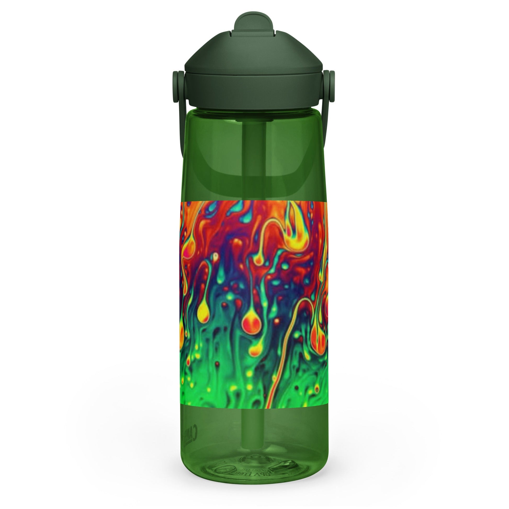 Flip straw water bottle - T.Eddy’s Art Studio