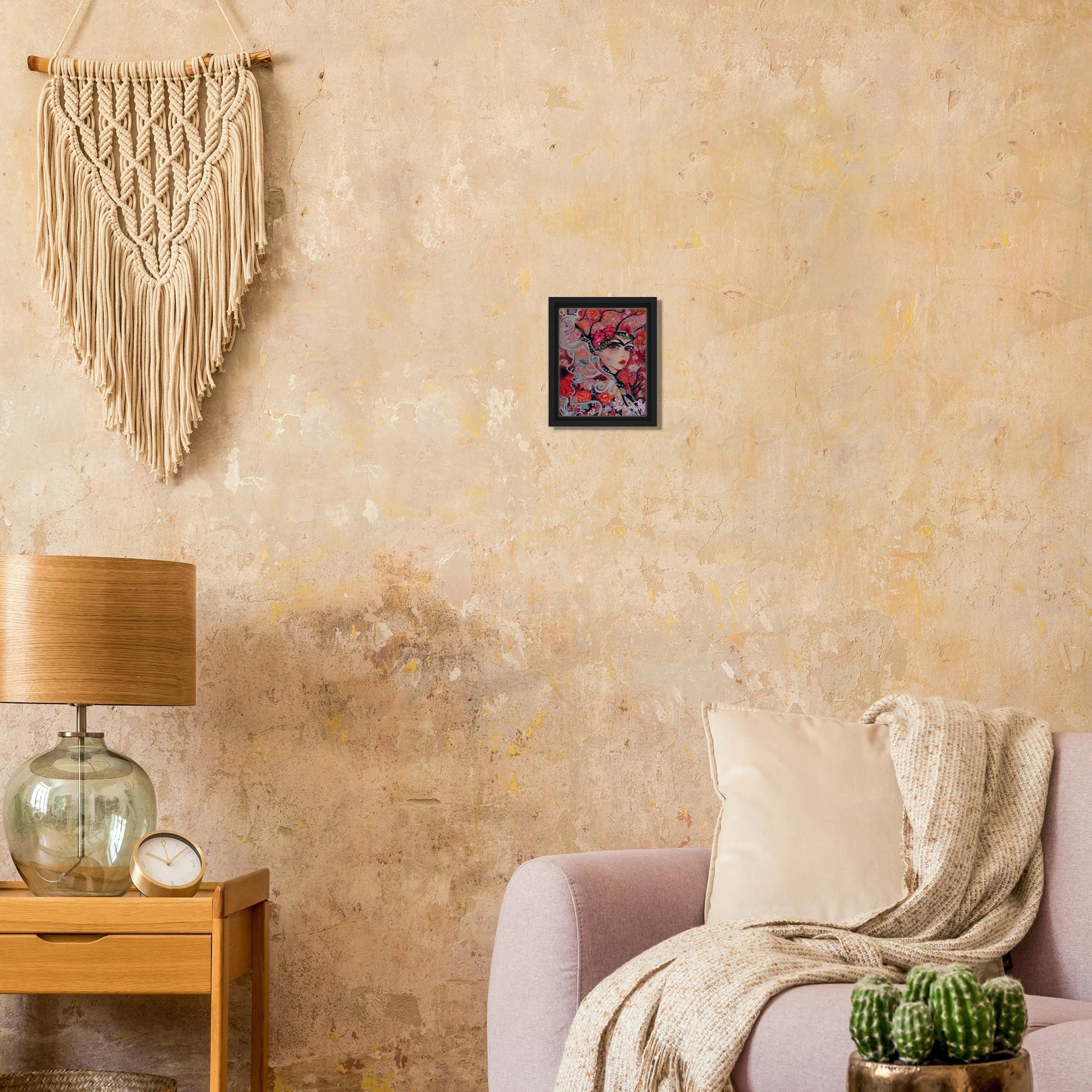 "Flora's Gaze" Framed Canvas Print - T.Eddy’s Art Studio